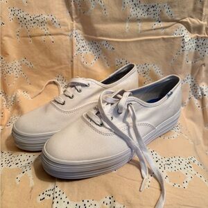 Keds White Platform Sneakers